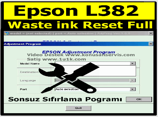 Reset Epson L382 | Epson Waste ink Ped Resetter